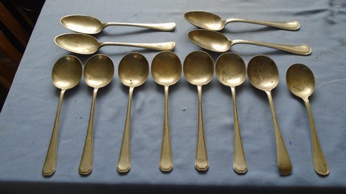 Silver plated spoons vintage - plated,