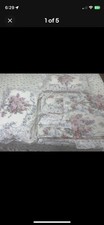 Beautiful Vintage Reverse Frilled Floral Bed Linen Set 