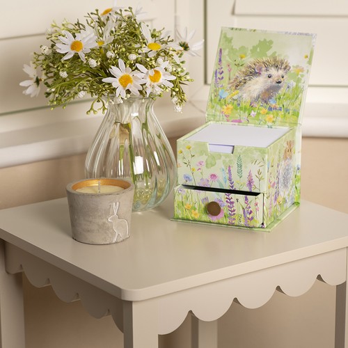 Wildlife floral memo note - note, cube