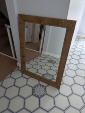 Beautiful Laura Ashley wooden framed Garrat Mirror Honey 100cm x 75 cm