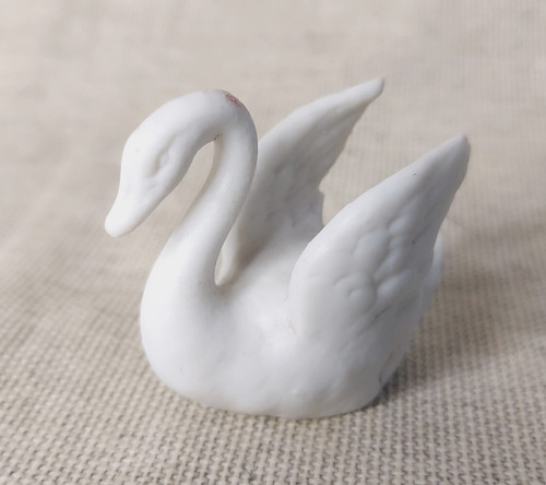 Vintage bisque swan wedding - vintage,