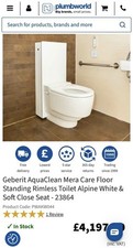 Geberit AquaClean Mera Care Wash & Dry Toilet (Bidet Toilet)  Mobility Toilets