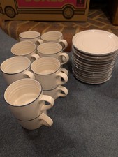 John Lewis Coastal Coffee Mug And Saucers