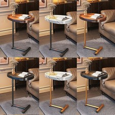 C-Shaped Compact Sofa Side End Table Coffee Laptop Table Living Room Bedroom UK