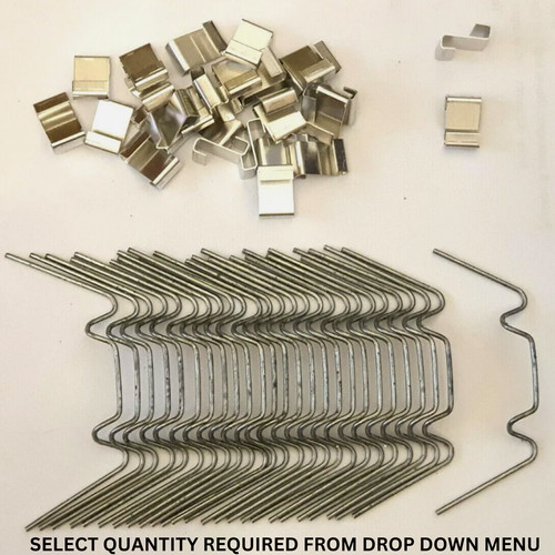 Greenhouse glazing clips - greenhouse, w
