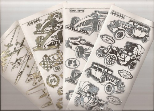 Embossed peel offs motors - offs,