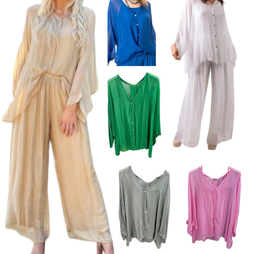 Women tunic top silk 4 - tunic, 3/4