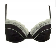 32D Balcony Bra Silk Blend Underwired Non Padded Dark Grape M&S Per Una