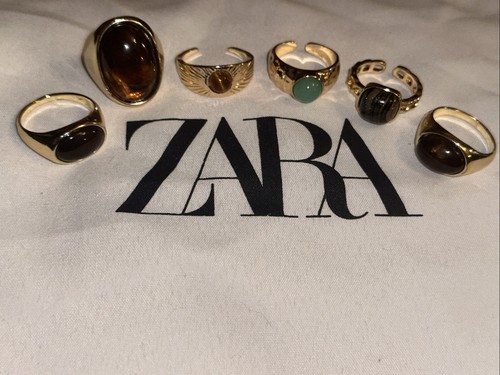 Zara stacking rings gold tone - stacking, gold-tone