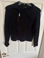 Zara Women's navy blue Cropped