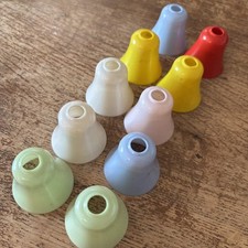 Vintage Plastic Christmas Lights Shades Tree Lights Old Collectable Shade x10