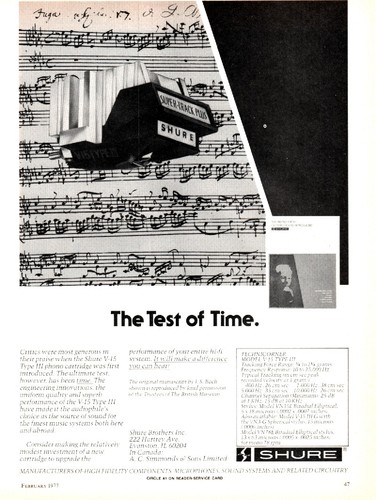 Shure type iii cartridge - type,