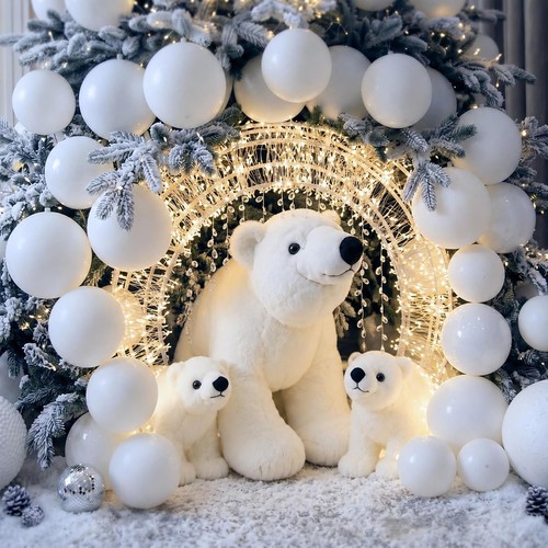 Giant polar bear christmas - giant,
