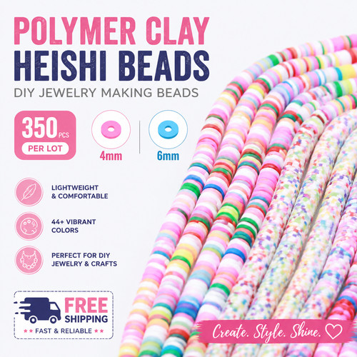 350pcs set clay beads - beads, for