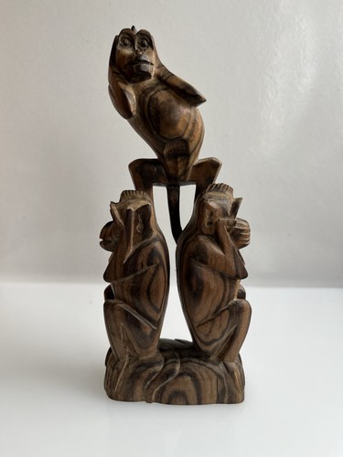 Hand carved stacked - carved, wise