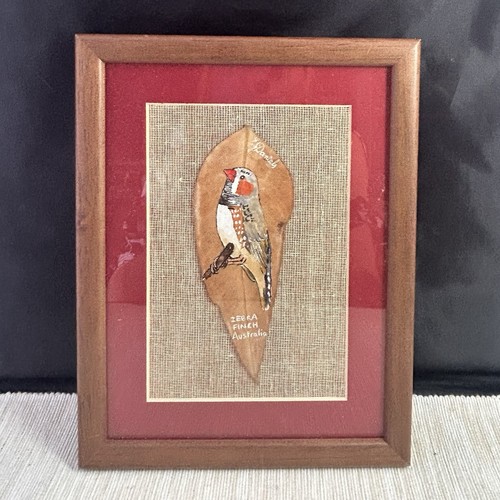 Framed picture hand - framed, painted