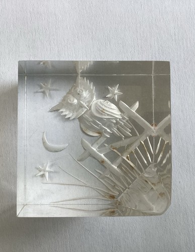 Vintage lucite carved - vintage, blocks
