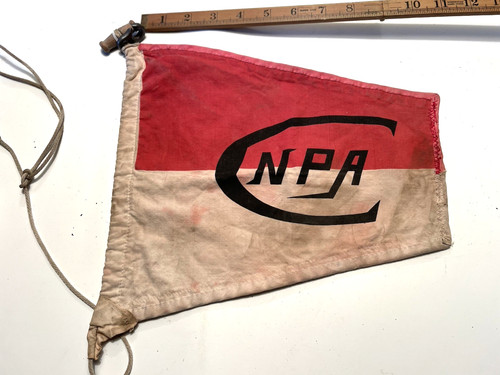 Vintage boat pennant flag - boat,
