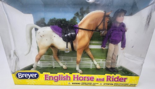 Breyer english horse rider set - horse,