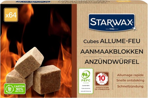 Starwax fire starter cubes - starwax,