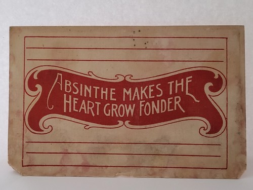 Postcard liquor humor - humor, absinthe