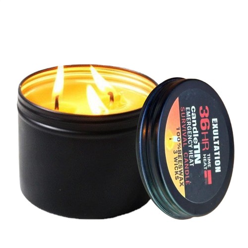 Beeswax survival candle - beeswax, tin