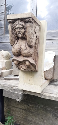 Old oak corbel - beam,