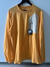 Rrp £150 Peak Performance Freelight Polatec Grid crew top large L Yellow