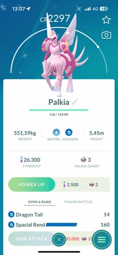 Pokémon shiny palkia - go,