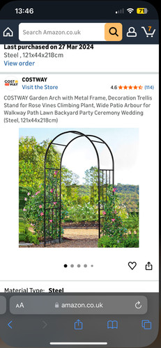 Garden arch metal - garden,