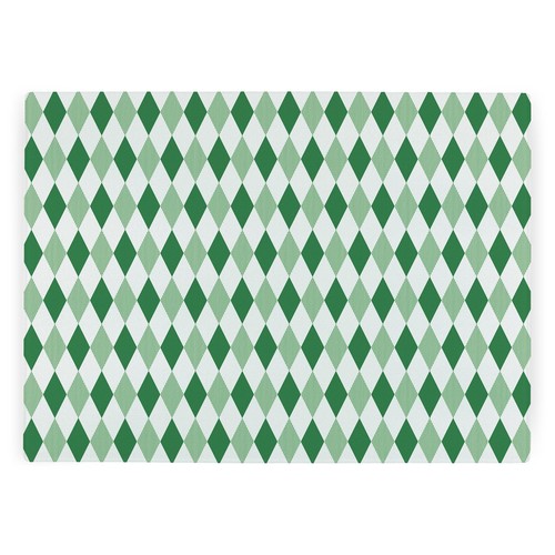 Green argyle worktop - green,