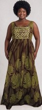 African Ankara Maxi Dress With