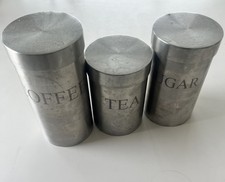 Vintage Industrial Kitchen Tea Coffee Sugar Canisters Storage Containers Jars