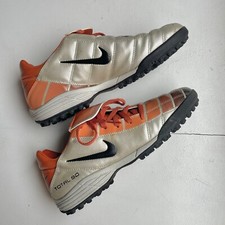 Vintage Nike Total 90 II Football Trainers Astro Turf Rare Retro Silver Orange