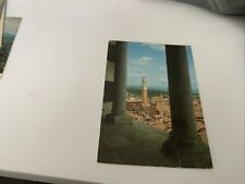 old postcard of siena with stamps 400 and a 150 