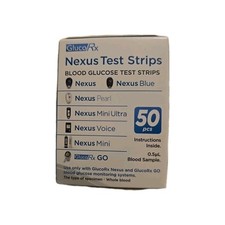 GlucoRx Nexus Test Strips Monitoring Blood Glucose X 50