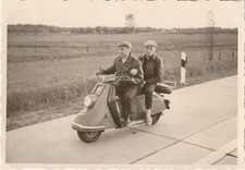 Vintage Photo Men with Heinkel