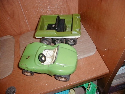 Four old tonka trucks 1960 - tonka,