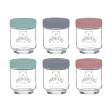 Kids Glass Baby Food Jars Set