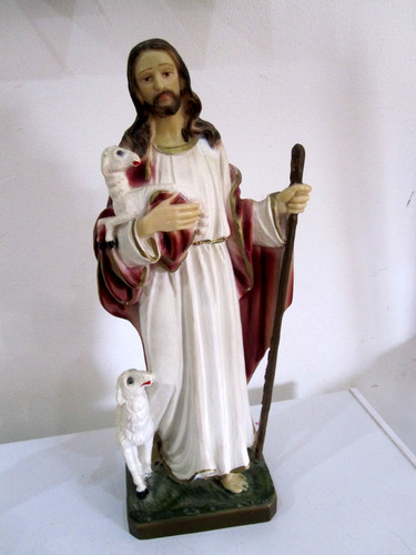 Large resin jesus statue with - resin,
