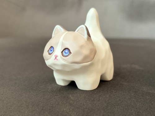 Hand carved white grey - carved,
