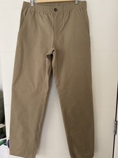 Men’s A.P.C Cotton Cargo Trousers Size 48 (L) Elastic Waist Front Zip