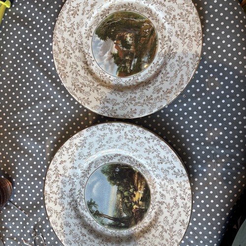 Pair vintage plates - pair,