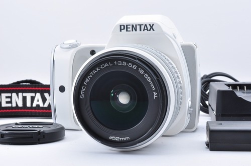 Pentax white dslr camera - k-s1,