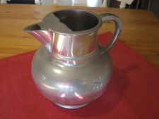 Vintage Pewter Pitcher Water