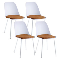 Dining chairs set 4, White
