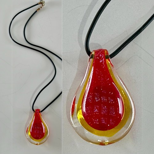 Murano glass hand blown - murano, red