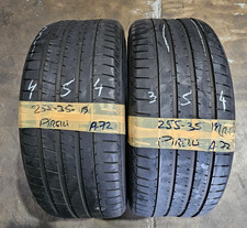 2x 255/35 R19 Pirelli Pzero* RSC  92Y   5mm Tread   2553519  RUNFLAT PAIR