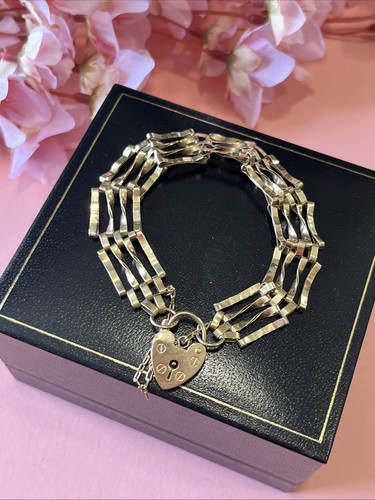 9ct gold gate - 9ct, bracelet