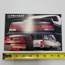 1989 Peugeot 405 505 Brochure